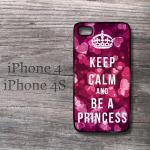 Iphone Case Keep Calm And Be A Princess Love Cute..