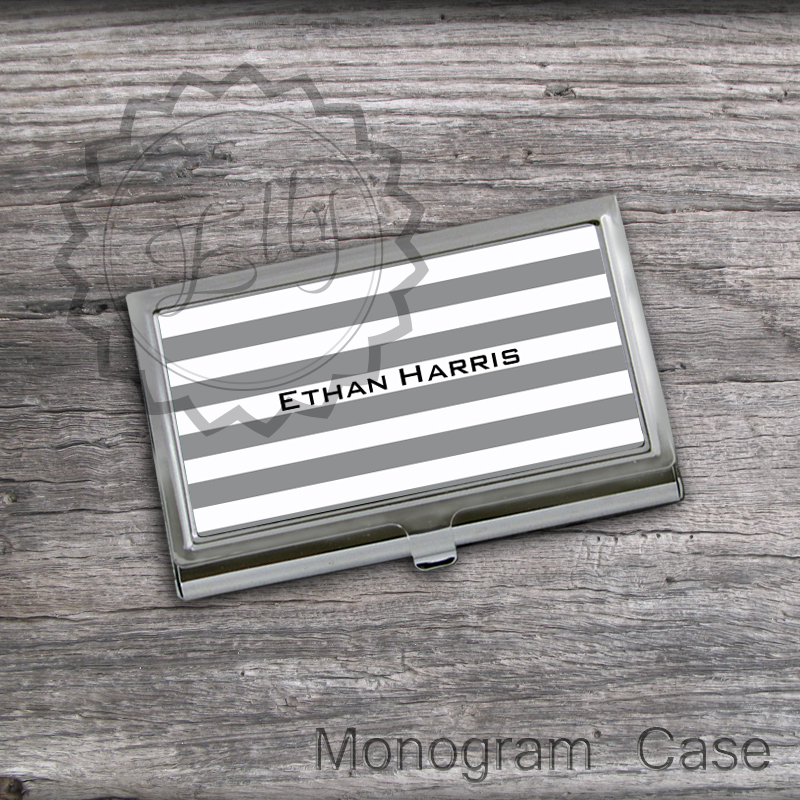  Personalized Card Case. Monogram Card Holder. Credit