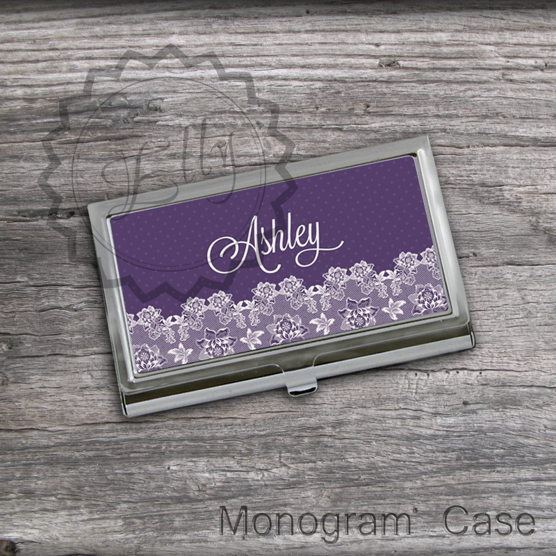 Personalized Business Card Holder Customized Lady Card Keeper Case